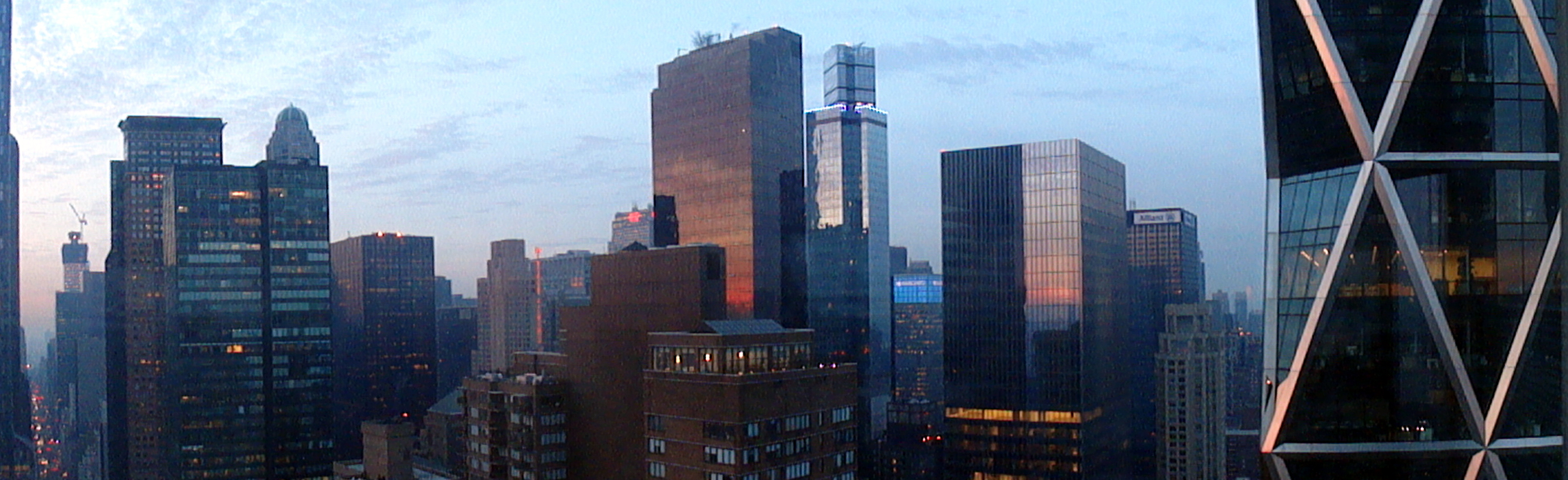 South-looking skyline at Sunrise